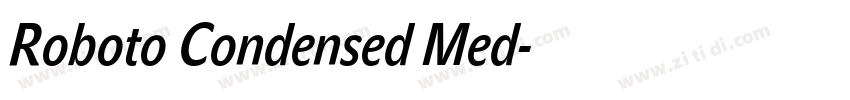 Roboto Condensed Med字体转换